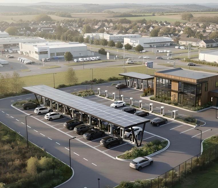 Aerial view of a Hydro Ventures hub